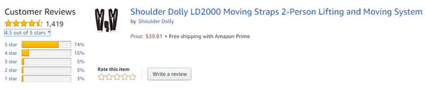 Our Lifting Straps Are Rated 4.5 Stars On Amazon!