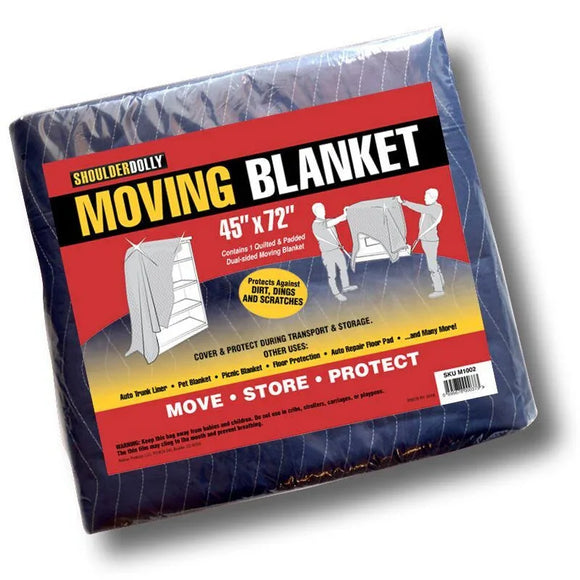 Shoulder Dolly 45x72 inch quilted padded moving blanket for protecting furniture from dirt and scratches