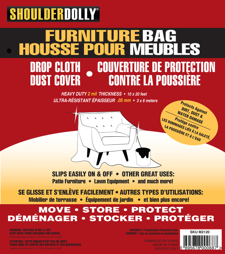 Drop Cloth/Dust Cover Furniture Bag (2 MIL)